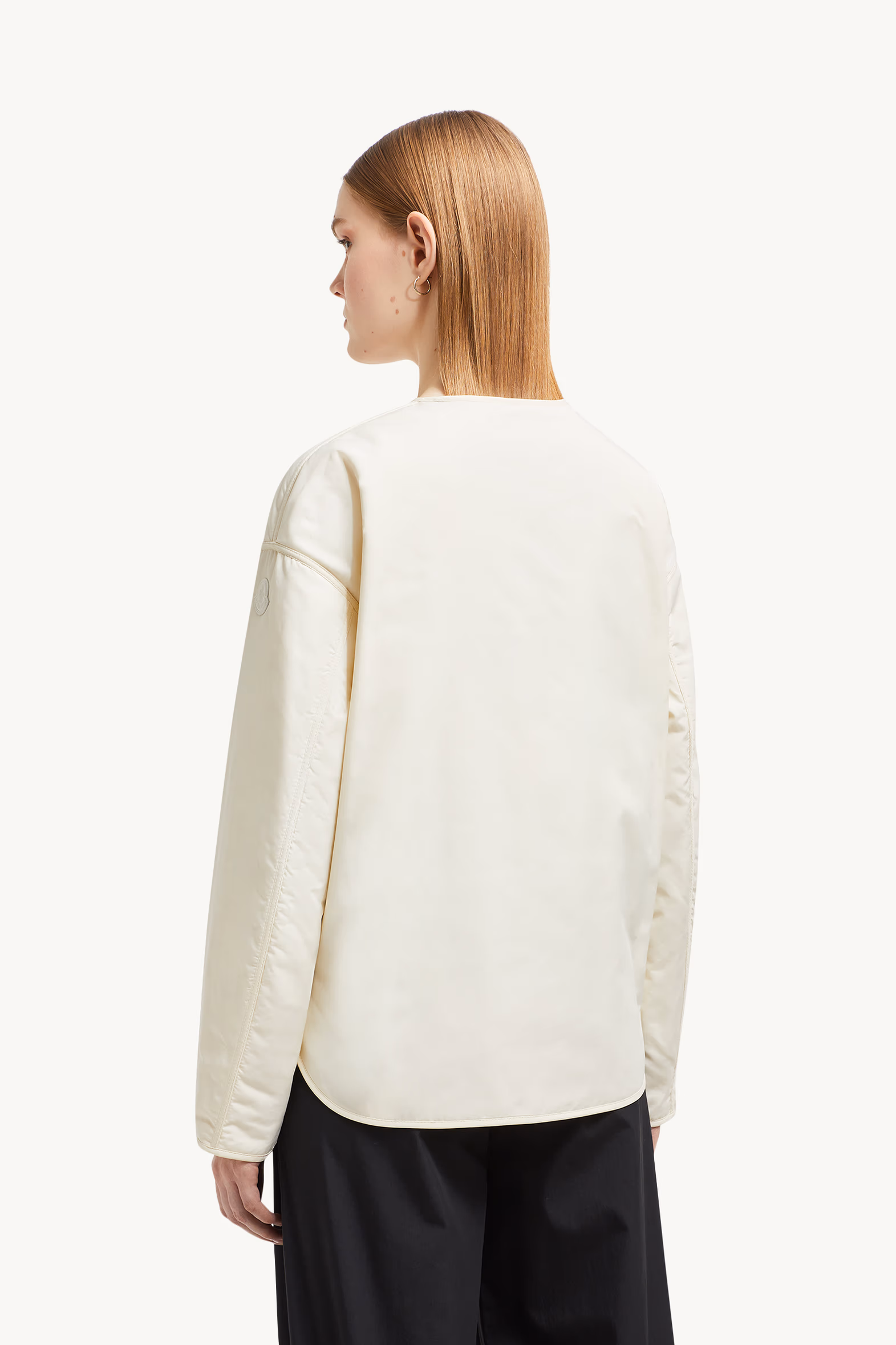 Nevers Short Padded Jacket Women White Moncler 5